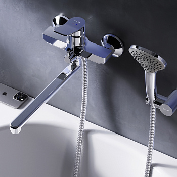 Смеситель для ванны и душа Am.Pm X-Joy F85A95000 настенный хром