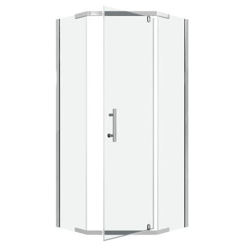 Душевой уголок Niagara Eco NG-1009-14D 89х89 стекло прозрачное профиль хром глянцевый без поддона - фото 2