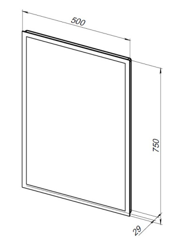 Зеркало в ванную Aquanet Оптима 00288962 50х75 цвет белый - фото 4