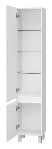 Шкаф-пенал Brevita Victory VIC-05035-010L 35х28х165 напольный/подвесной цвет белый - фото 4
