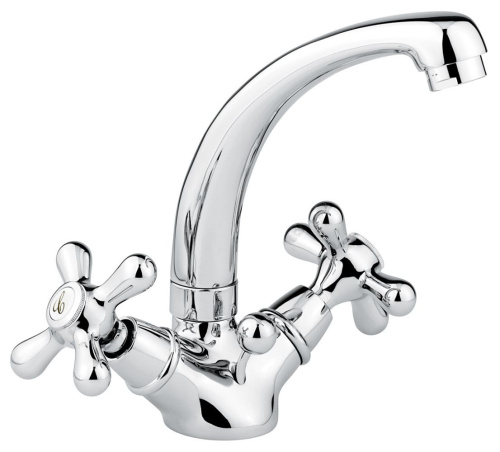 Смеситель Emmevi Deco Classic 12913/CO на столешницу хром/золото