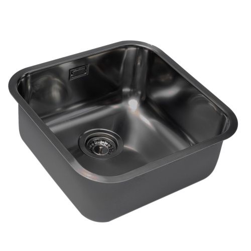 Кухонная мойка Grandex Aqua SELECT 44 2003333 45х45 цвет графит поверхность матовая - фото 2