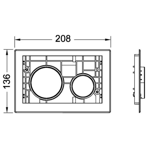 Панель смыва механическая Tece TECEloop 9240619 цвет черный матовый - фото 2