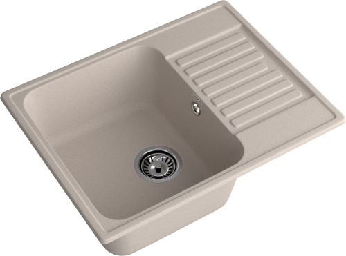 Кухонная мойка Granfest Quarz 13 песочный 62х48 цвет бежевый поверхность матовая - фото 2