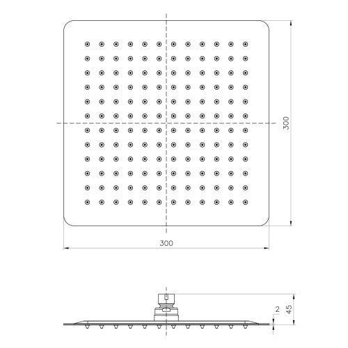 Верхний душ LeMark LM9488S хром - фото 2