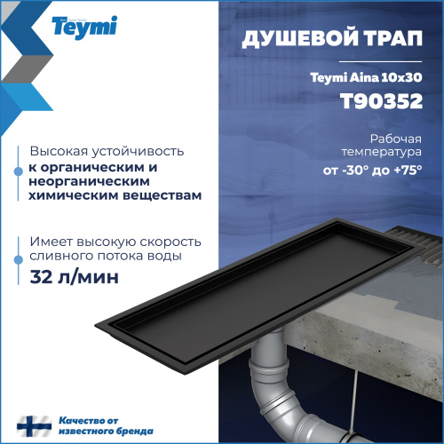 Душевой лоток Teymi Aina T90352 в пол - фото 3