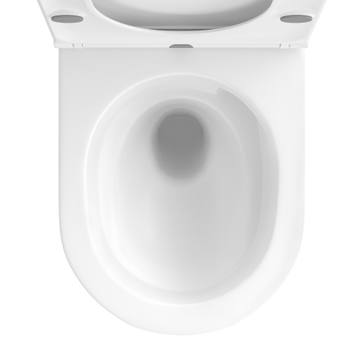 Унитаз подвесной Wellsee Chalice Perfection 182607001 белый глянцевый с сиденьем микролифт безободковый смыв торнадо - фото 3