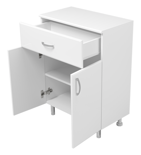 Тумба Misty Э-Люс07060-011 60х35х72 напольная цвет белый - фото 4