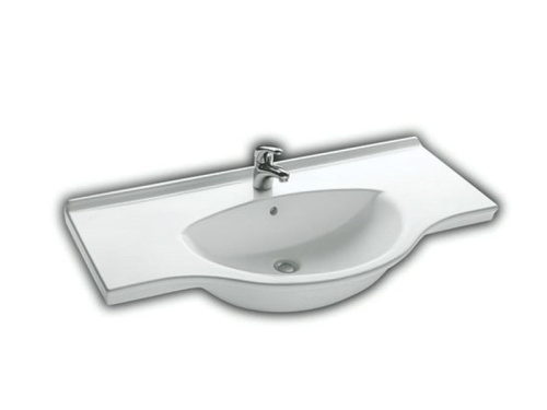Раковина из санфаянса Hatria SOPHIE YU9001 105х50 подвесная цвет белый 1 отверстие под смеситель