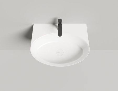 Раковина из искусственного камня S-Stone Salini ALDA 140322M 60х50 накладная цвет белый 1 отверстие под смеситель