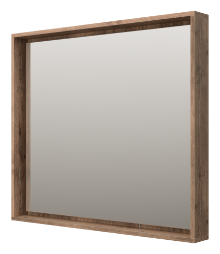 Зеркало в ванную Brevita Dallas DAL-02090-074 90х80 цвет коричневый - фото 4