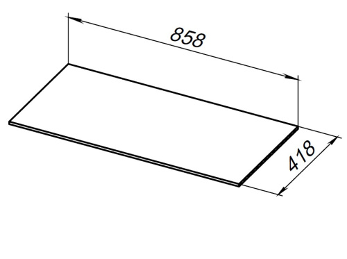 Столешница Allen Brau Liberty 1.330012.B 86х42 накладная цвет бежевый - фото 4
