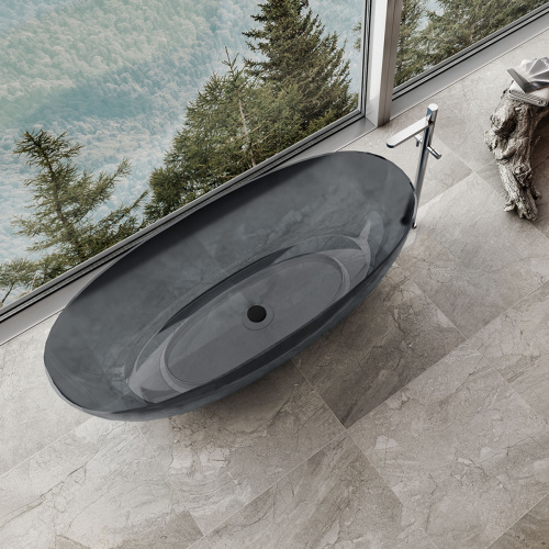 Ванна полиэфирная смола Vincea Solid Surface VBT-6T01B 170х75 отдельностоящая овальная - фото 5