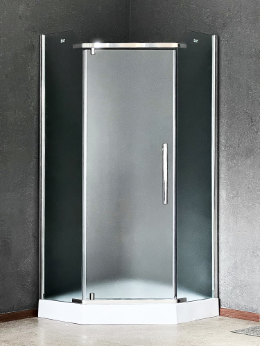 Душевой уголок Royal Bath TR RB90TR-C-CH 90х90 стекло рифленое профиль хром глянцевый без поддона - фото 2