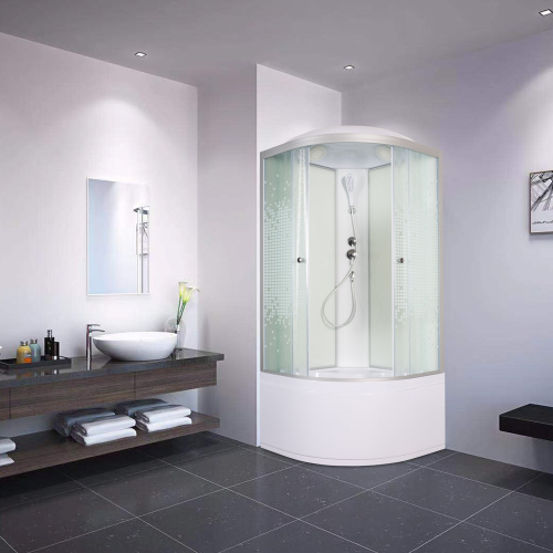 Душевая кабина AvaCan L910 100х100 четверть круга с крышей ориентация универсальная - фото 2