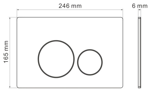 Клавиша смыва механическая Iberica Blanca INOX-O IB.B081.008.000 цвет серый - фото 3