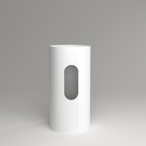 Раковина из искусственного камня Plumberia Selection Misha MISHA SOFT BO 44х44 напольная цвет белый матовый - фото 5