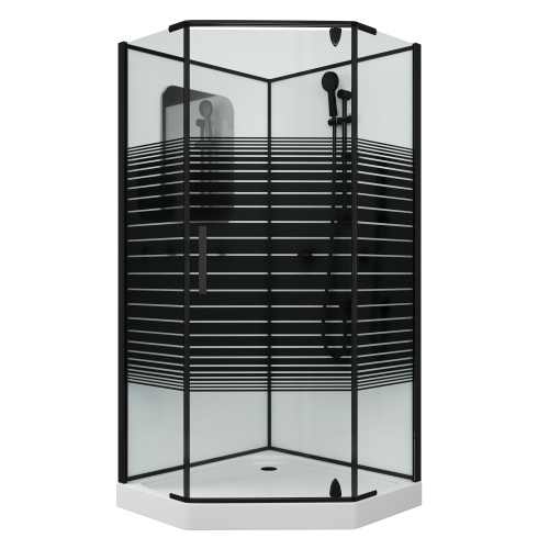 Душевая кабина Grossman Classic GR270D 100х100 трапеция без крыши ориентация универсальная