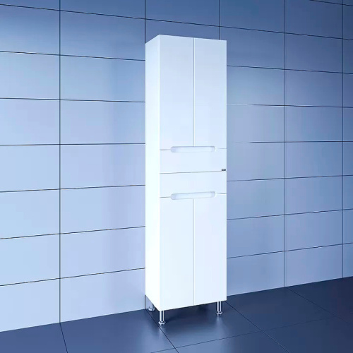 Шкаф-пенал СанТа Лондон 524010 50х30х190 напольный цвет белый - фото 3