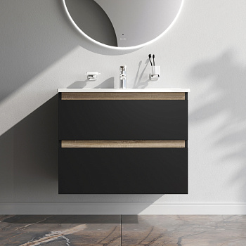 Тумба под раковину Am.Pm X-Joy M85AFHX0802BM 77х45х60 подвесная цвет черный