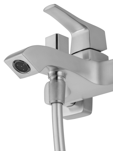 Смеситель для ванны и душа Wonzon & Woghand FLEX WW-88037072-BN настенный никель - фото 4