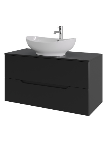 Тумба с раковиной Orange Line Li-100TubMDF+B08-585W 101х46х73 - фото 2