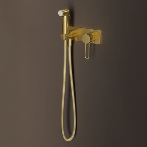 Гигиенический душ со смесителем IDDIS Duna DUNMGV0i08 золото матовое - фото 2
