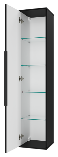 Шкаф-пенал Brevita Savoy SAV-05035-030 35х34х165 подвесной цвет черный - фото 4