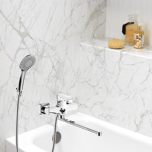 Смеситель для ванны WesnaArt Briz BRI20-320 настенный хром - фото 3