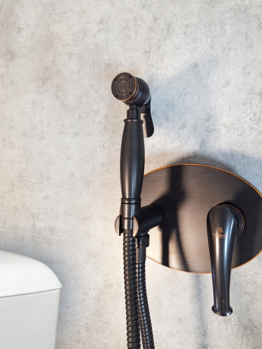 Гигиенический душ со смесителем AltroBagno Beatrice AltroBagnoBeatrice060112BrNe черная бронза - фото 3