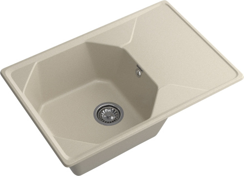 Кухонная мойка Granfest Unique U-740L топаз 74х50 цвет серый поверхность матовая - фото 2