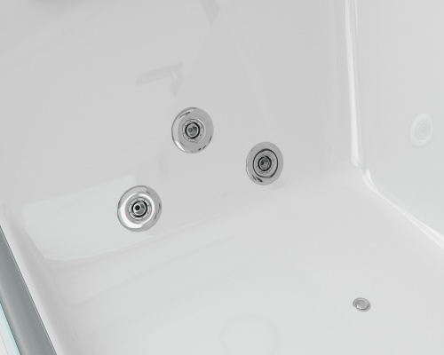 Ванна акриловая гидромассажная Grossman GR-17000R 170х80 пристенная асимметричная с ножками - фото 5