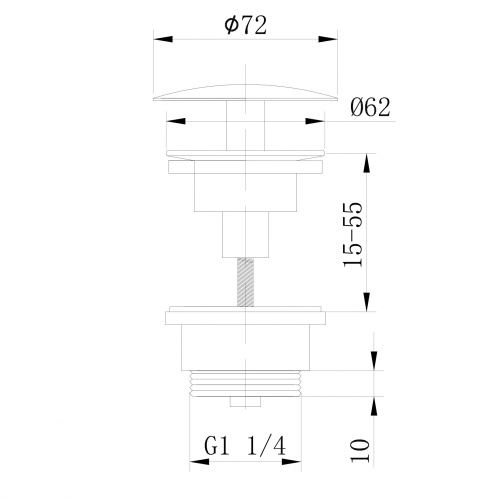 Донный клапан ABBER AF0012W - фото 2