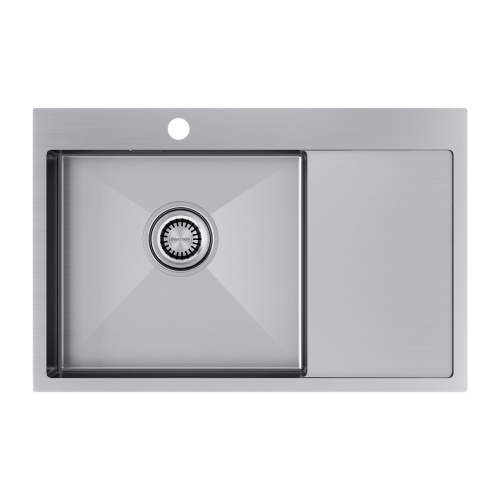 Кухонная мойка Paulmark VELTEN 78F PM807851-BSL 78х51 цвет брашированная нержавеющая сталь поверхность матовая