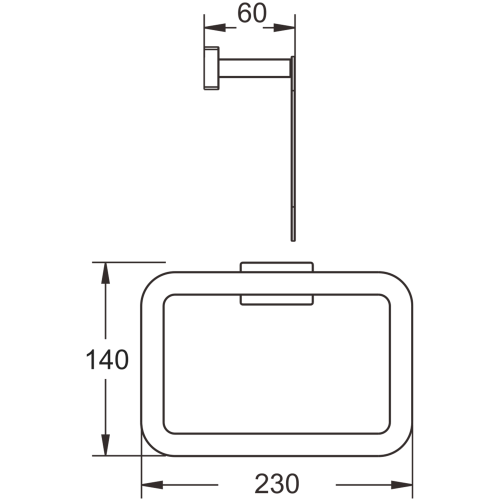 Полотенцедержатель BELZ B90304 - фото 3