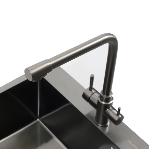 Кухонная мойка Melana ProfLine MLN-D6045HB+3 графит 60х45 цвет графит поверхность матовая - фото 4