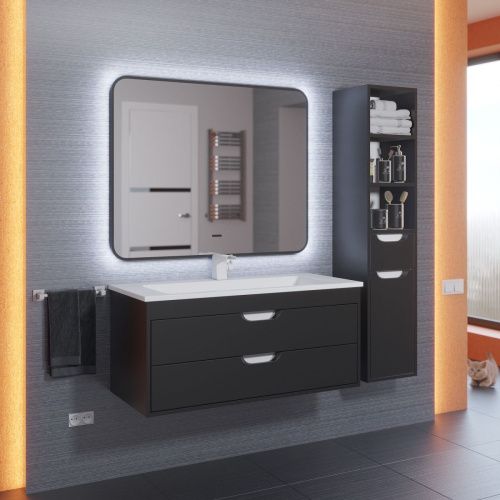 Зеркало с подсветкой и антизапотевателем Uperwood Modul 3049345672 80х80 подвесное - фото 2