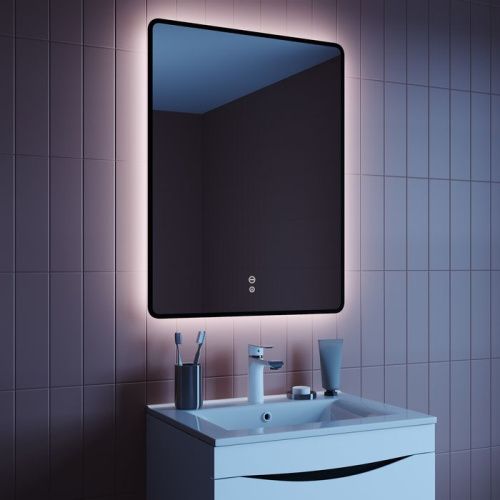 Зеркало с подсветкой IDDIS Cloud CLX60T0i98 60х80 цвет черный - фото 3