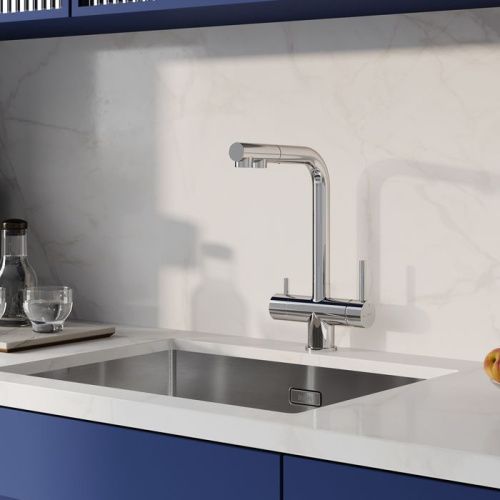 Смеситель для кухни IDDIS Umbra UMBSBPFi05 на мойку хром - фото 2