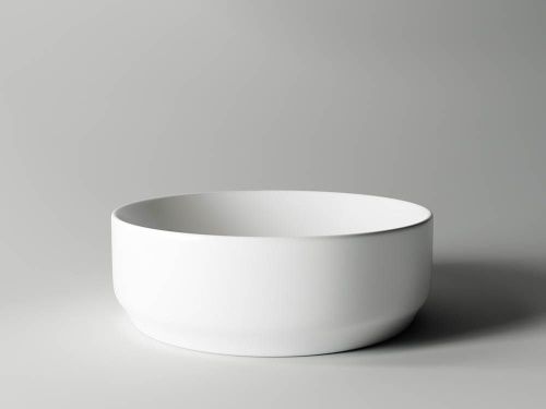 Раковина из сантехнического фарфора Ceramica Nova ELEMENT CN6006 40х40 накладная цвет белый без отверстий под смеситель - фото 3