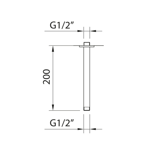 Кронштейн для верхнего душа Clever ROOF 61868 - фото 2