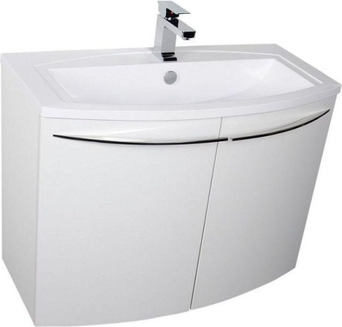 Тумба с раковиной De Aqua Токката 167141 90х43х64 напольная/подвесная цвет белый - фото 5
