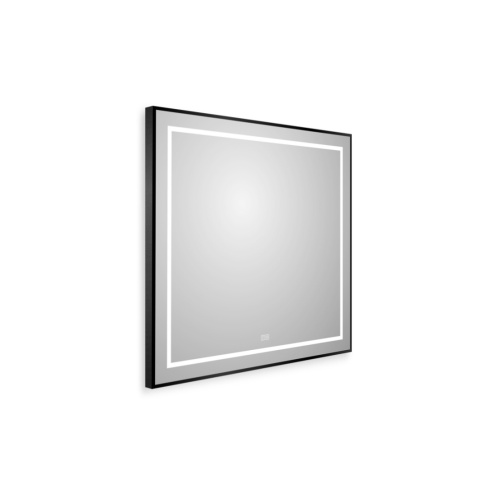 Зеркало в ванную BelBagno Kraft SPC-KRAFT-800-800-LED-TCH-WARM-NERO 80х80 - фото 2