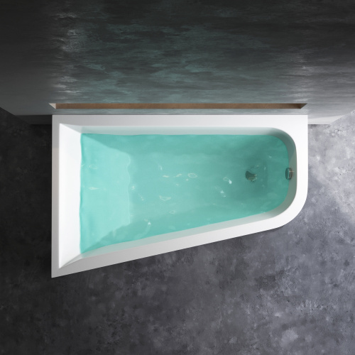 Ванна акриловая Am.Pm Spirit W72A-160L100W-A2 160х100 пристенная асимметричная без каркаса