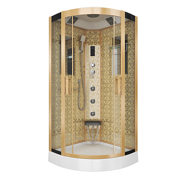 Душевая кабина Niagara Luxe 7715G 90х90 четверть круга с крышей ориентация универсальная