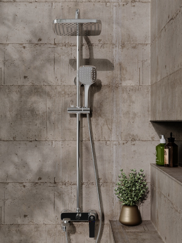 Душевая стойка Orange Otto M22-811cr настенная цвет хром - фото 4