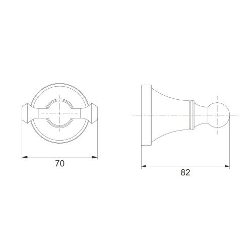Крючок Rose RG19H RG1921H - фото 3