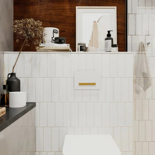 Клавиша смыва механическая Lavinia Boho RelFix 38050603 цвет белый/светлое дерево - фото 3