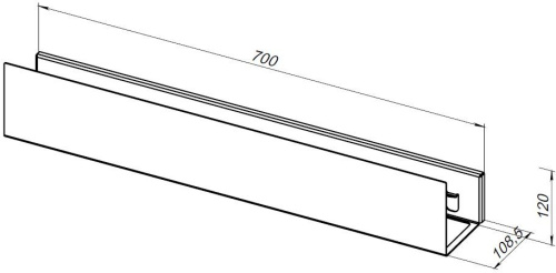 Полка в ванную комнату Aquanet Магнум 00302221 - фото 4