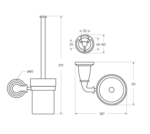 Ершик Art&Max BIANCHI AM-E-2608-Cr - фото 2